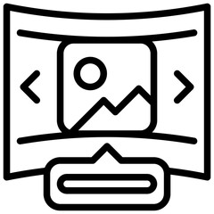 Flexible Display Icon. Vr Display Icon
