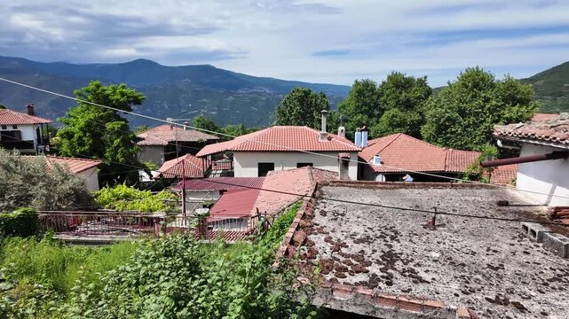 The historical Village of Ampelakia, Larissa, Thessaly, Greece
