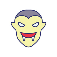 Vampire icon vector stock illustration
