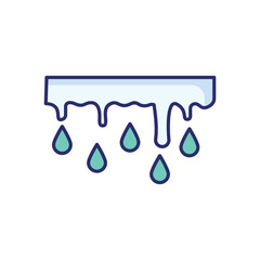 Blood Drip icon vector stock illustration