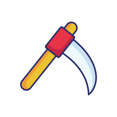 Scythe icon vector stock illustration