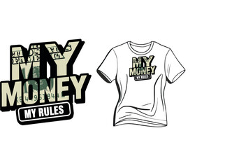 Vector Bitcoin Streetwear t-shirt design 