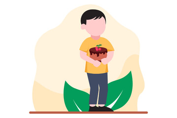 World Chocolate Day Flat Design Illustration