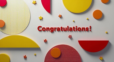 Obraz premium Minimalist pop art background with bright, high-contrast colors. Features simple halftone patterns, basic elements like circles or stars, and bold 