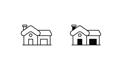 House icon design with white background stock illustration