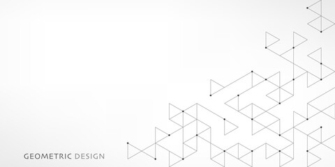 Obraz premium Abstract vector background with a geometric pattern of triangle shapes. Graphic design element 