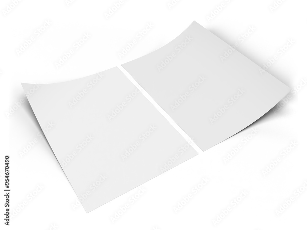 Canvas Prints flyer a4 paper mock up with shadow overlay. template for presentation branding, corporate identity, 