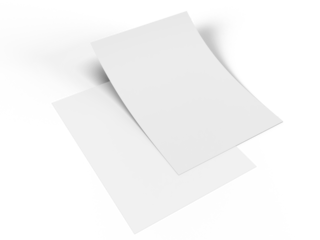 Flyer A4 Paper Mock up with shadow overlay. Template for presentation branding, corporate identity, advertising, branding identity global business