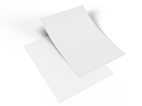 Flyer A4 Paper Mock up with shadow overlay. Template for presentation branding, corporate identity, advertising, branding identity global business