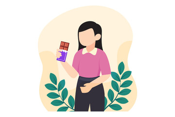 World Chocolate Day Flat Design Illustration