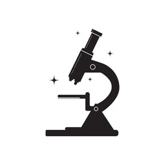 Microscope logo vector icon design