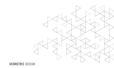 Abstract vector background with a geometric pattern of triangle shapes. Graphic design element 