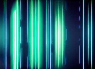 A brilliant row of vibrant neon lights shines brightly in a dimly lit room, creating an intriguing ambience and captivating visual effects