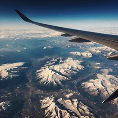 Obraz premium view from airplane window