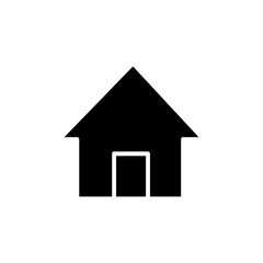 Hostel icon vector. Home illustration sign. House symbol or logo.