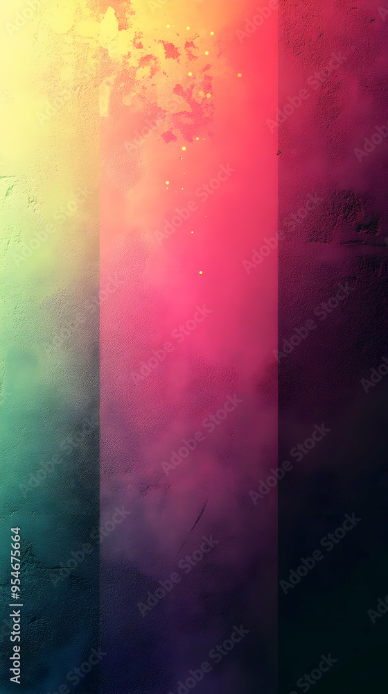 Sticker colorful gradient grunge background with texture.