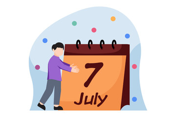 World Chocolate Day Flat Design Illustration