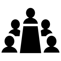 Meeting icon vector illustration graphic design