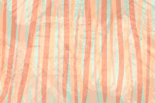 Abstract pastel stripes with grunge texture