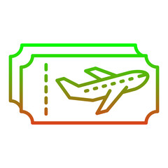 Plane ticket Icon