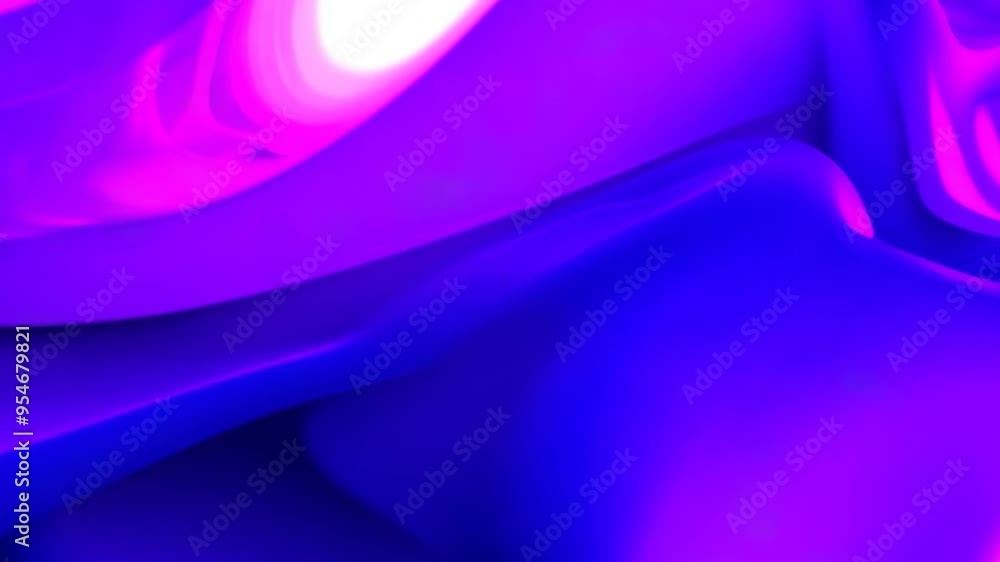 Poster abstract blue pink waves fluid art dynamic background digital texture modern design smooth color flo