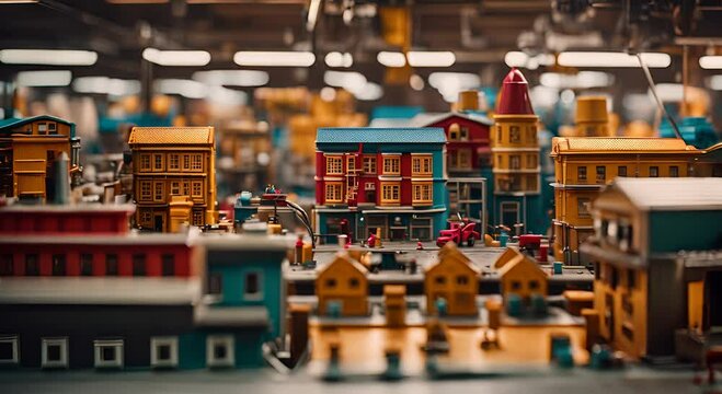 Santa Claus toy factory.