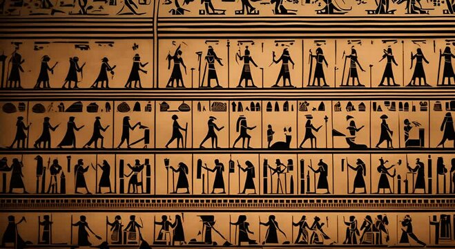 Egyptian pictograms in Egypt.