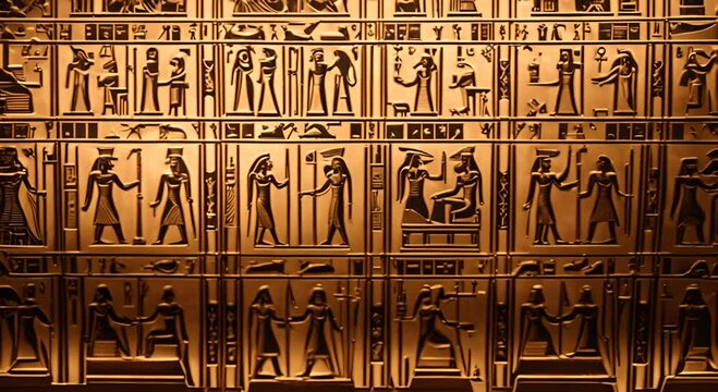 Egyptian pictograms in Egypt.