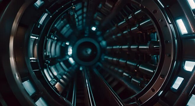 Modern particle accelerator.