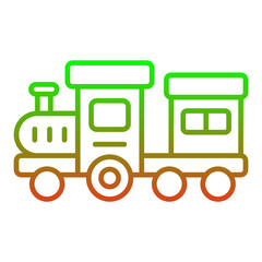 Naklejka premium Train Icon