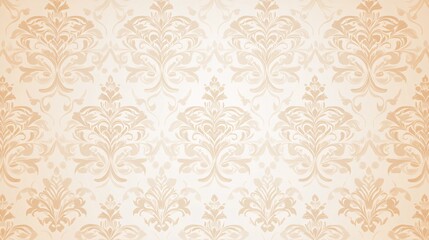 Elegant beige damask pattern creating a timeless, sophisticated backdrop.