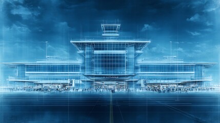 Airport terminal blueprint gate layouts baggage claim security checkpoints dutyfree shops and passenger lounges