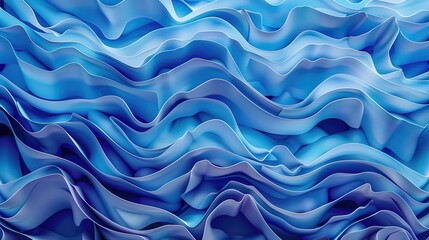 Obraz premium An abstract background with flowing, wavy lines resembling the natural moveme nt of water, in a gradient of blue hues