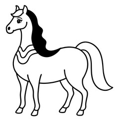 Obraz premium horse isolated on white background