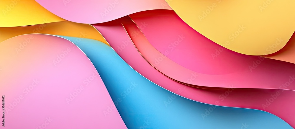 Poster Abstract background featuring multicolored paper. with copy space image. Place for adding text or design