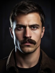 Fototapeta premium background about Movember, 4k, photorealistic, copy-space with generative ai