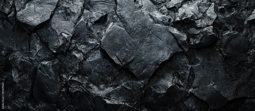Fototapete Black rock textured background. with copy space image. Place for adding text or design