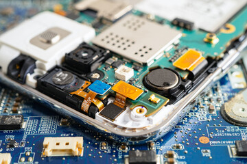 Repairing and upgrade circuit mainboard of notebook, electronic, computer hardware and technology.