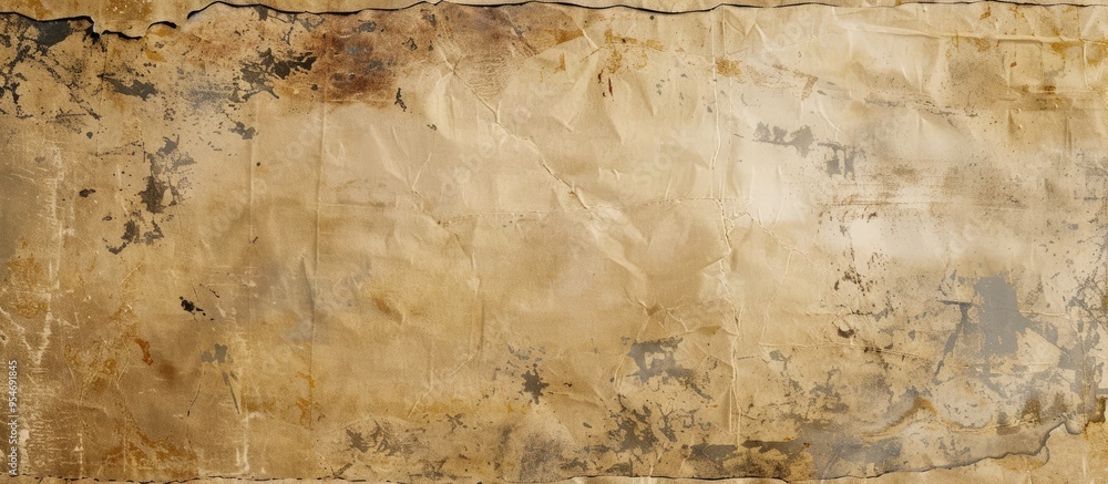 Poster Aged paper texture. with copy space image. Place for adding text or design