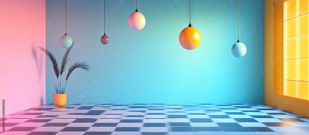 Aufkleber Retro backdrop. with copy space image. Place for adding text or design