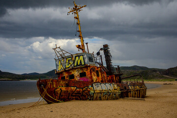 old fishing boat