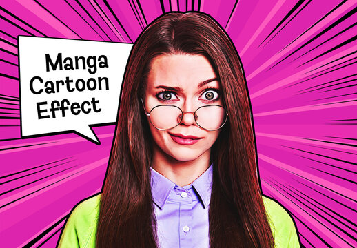 Manga Cartoon Photo Effect