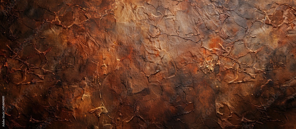 Aufkleber Brown color texture pattern abstract background can be used as a letter card postcard or reminder note background and includes copy space for text