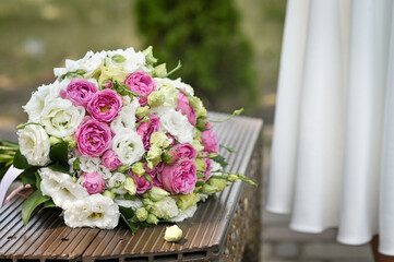 beautiful bridal bouquet of the bride