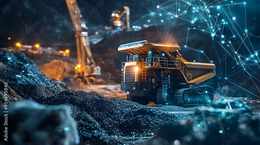 Poster automated monitoring of industrial mining equipment integrated with iot technology for enhanced effi