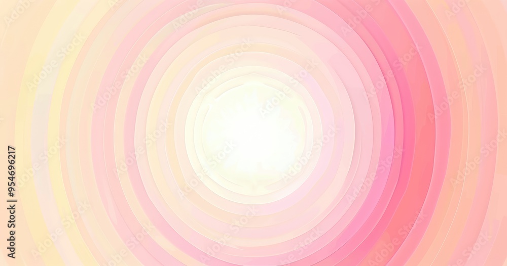 Aufkleber a soft gradient of pastel colors radiating from the center, creating a calming and serene visual eff