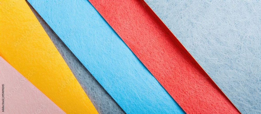 Poster Light gray felt texture creates an abstract art background Surface made of colored construction paper Vacant space. with copy space image. Place for adding text or design