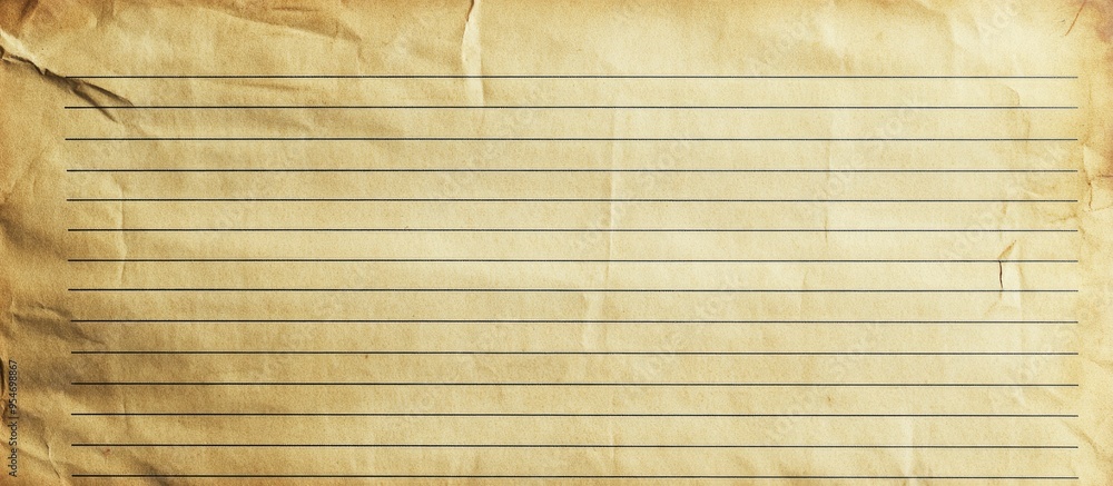 Aufkleber Aged lined paper texture. with copy space image. Place for adding text or design
