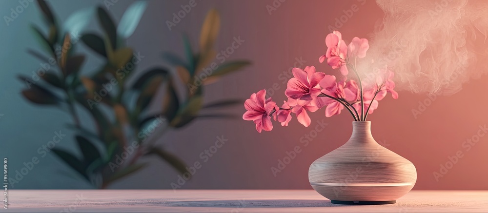Aufkleber aroma diffuser using essential oils. with copy space image. Place for adding text or design