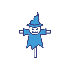 Scarecrow icon vector stock illustration